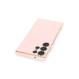 Newface Samsung Galaxy S23 Ultra Kılıf Volet Silikon - Pembe