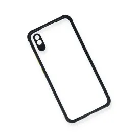 Newface Xiaomi Redmi 9A Kılıf Miami Şeffaf Silikon - Lacivert