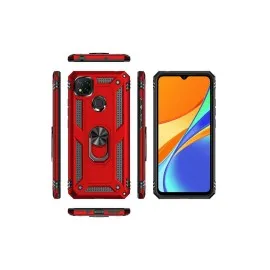 Newface Xiaomi Redmi 9C Kılıf Sofya Yüzüklü Silikon Kapak - Gold