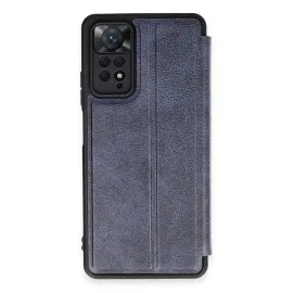 Newface Xiaomi Redmi Note 12 Pro 4G Kılıf Flip Cover - Lacivert
