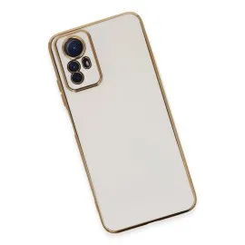 Newface Xiaomi Redmi Note 12S Kılıf Volet Silikon - Beyaz