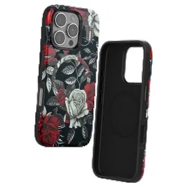 Onegif Iphone 16 Pro Max Flower Series Magsafe Kapak - Siyah