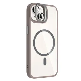 Joko Apple Iphone 15 Plus Remim Lensli Magsafe Standlı Kapak - Titan Gri