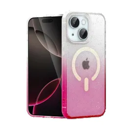 Newface Apple Iphone 14 Pummel Shiny Magsafe Kapak - Pembe