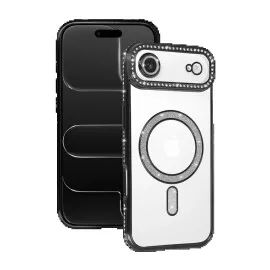 Newface Apple Iphone 17 Air Joke Simli Magneticsafe Kılıf - Siyah