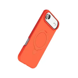 Newface Apple Iphone 17 Air Regal Magsafe Standlı Kapak - Turuncu