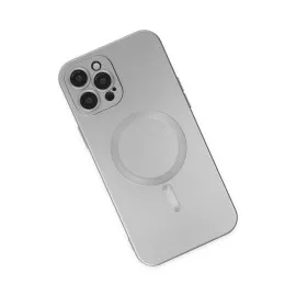 Newface Iphone 12 Pro Max Kılıf Moshi Lens Magneticsafe Silikon - Gümüş