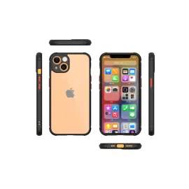 Newface Iphone 13 Mini Kılıf Miami Şeffaf Silikon - Siyah