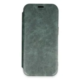 Newface Iphone 16 Pro Max Kılıf Flip Cover - Koyu Yeşil