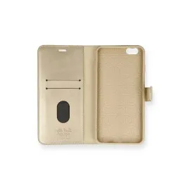 Newface iPhone 6 Plus Kılıf Trend S Plus Kapaklı Kılıf - Gold