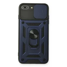 Newface Iphone 7 Plus Kılıf Pars Lens Yüzüklü Silikon - Lacivert