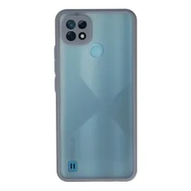 Newface Realme C21 Kılıf Montreal Silikon Kapak - Gri