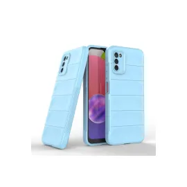 Newface Samsung Galaxy A03S Kılıf Optimum Silikon - Sky Blue