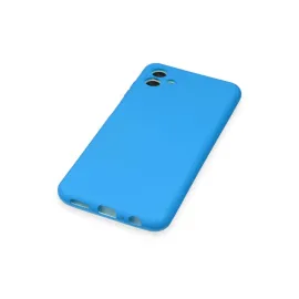 Newface Samsung Galaxy A04 Kılıf Nano Içi Kadife Silikon - Mavi