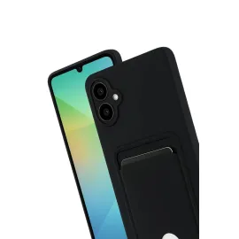 Newface Samsung Galaxy A07 Kelvin Kartvizitli Silikon - Siyah