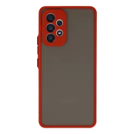 Newface Samsung Galaxy A73 5G Kılıf Montreal Silikon Kapak - Kırmızı