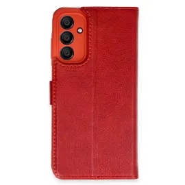 Newface Samsung Galaxy M15 Kılıf Trend S Plus Kapaklı Kılıf - Kırmızı