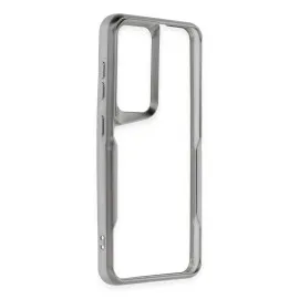 Newface Samsung Galaxy S24 Kılıf Boyi Silikon Kapak - Gümüş