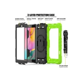 Newface Samsung Galaxy T290 Tab A 8 Kılıf Pars Tablet Kapak - Yeşil