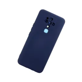 Newface Tecno Camon 16 Kılıf Nano Içi Kadife Silikon - Lacivert