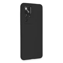 Newface Xiaomi Mi 12T Pro Kılıf Nano Içi Kadife Silikon - Siyah