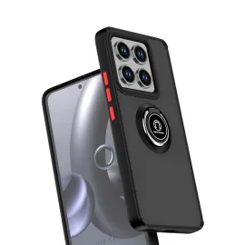 Newface Xiaomi Mi 15 Kılıf Montreal Yüzüklü Silikon Kapak - Siyah