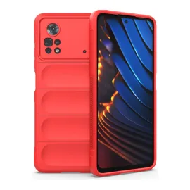Newface Xiaomi Poco X4 Pro 5G Kılıf Optimum Silikon - Kırmızı