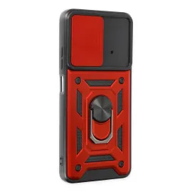 Newface Xiaomi Poco X4 Pro 5G Kılıf Pars Lens Yüzüklü Silikon - Kırmızı