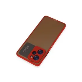 Newface Xiaomi Poco X5 Pro 5G Kılıf Montreal Silikon Kapak - Kırmızı