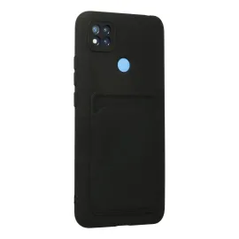 Newface Xiaomi Redmi 9C Kılıf Kelvin Kartvizitli Silikon - Siyah