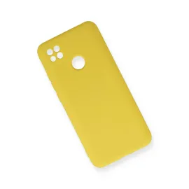 Newface Xiaomi Redmi 9C Kılıf Nano Içi Kadife Silikon - Sarı