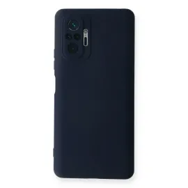Newface Xiaomi Redmi Note 10 Pro Kılıf Nano Içi Kadife Silikon - Lacivert