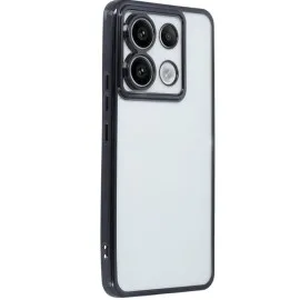 Newface Xiaomi Redmi Note 13 Pro 4G Kılıf Razer Lensli Silikon - Siyah