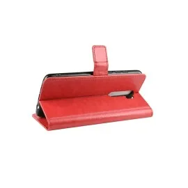 Newface Xiaomi Redmi Note 8 Pro Kılıf Trend S Plus Kapaklı Kılıf - Kırmızı