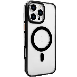 Joko Iphone 16 Pro Max Gleam Pc Sert Magsafe Kılıf - Şeffaf-Siyah