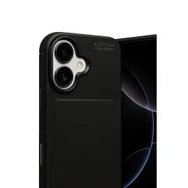 Newface Apple Iphone 17 Auto Focus Karbon Kapak - Siyah