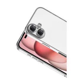 Newface Apple Iphone 17 Razer Lensli Silikon - Gümüş