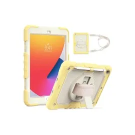 Newface Ipad 10.2 (7.nesil) Kılıf Strap New Tablet Kapak - Sarı