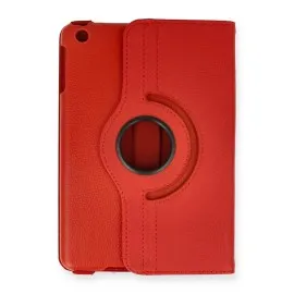 Newface Ipad Mini 1 Kılıf 360 Tablet Deri Kılıf - Kırmızı