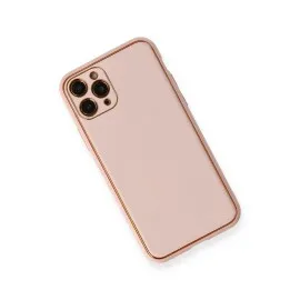 Newface Iphone 11 Pro Max Kılıf Coco Deri Silikon Kapak - Pembe