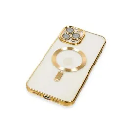 Newface iPhone 12 Pro Max Kılıf Kross Magneticsafe Kapak - Gold