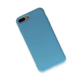 Newface Iphone 7 Plus Kılıf Nano Içi Kadife Silikon - Mavi