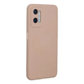 Newface Oppo A96 Kılıf Nano Içi Kadife Silikon - Pudra