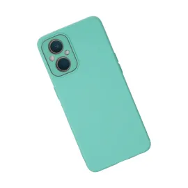 Newface Oppo Reno 7 Lite Kılıf Lansman Glass Kapak - Turkuaz