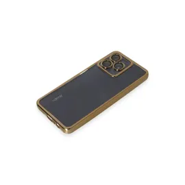 Newface Realme C53 Kılıf Razer Lensli Silikon - Gold