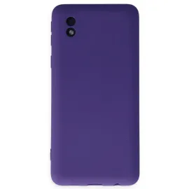 Newface Samsung Galaxy A01 Core Kılıf Nano Içi Kadife Silikon - Mor