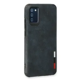 Newface Samsung Galaxy A03S Kılıf Loop Deri Silikon - Lacivert