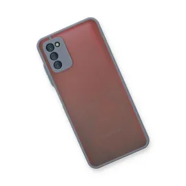 Newface Samsung Galaxy A03S Kılıf Montreal Silikon Kapak - Gri