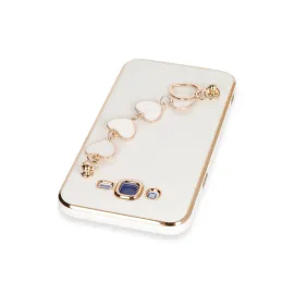 Newface Samsung Galaxy J7 Kılıf Esila Silikon - Beyaz