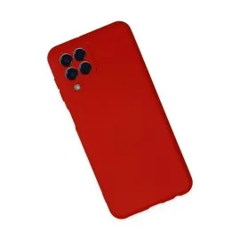 Newface Samsung Galaxy M33 Kılıf Nano Içi Kadife Silikon - Kırmızı